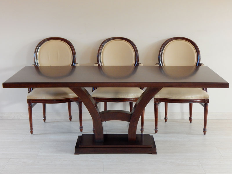 Art Deco 8 személyes étkezőasztal - tárgyalóasztal [C-21]