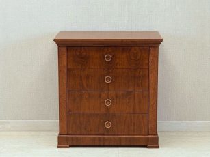 Biedermeier-komód-4-fiókos-[H-01]-1